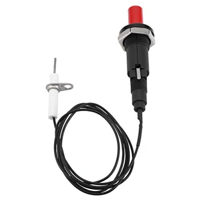 Image of Nikou Piezo Igniter, Spark Ignition Set 1 Out 2 Kit BBQ Grill Push Button Igniter with 1m Cable for Fireplace Stove Gas Oven