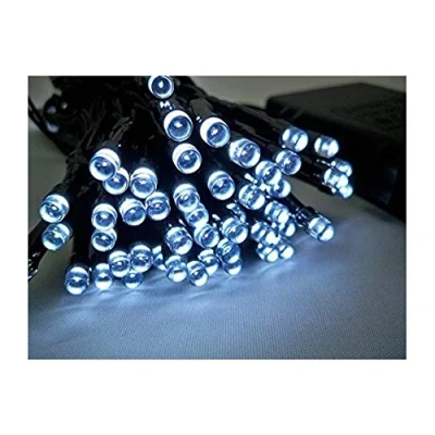 Image of Best Artificial (TM 100 Bright White LED Outdoor Waterproof Battery 8 Multi Function String Lights with Timer 10M Length Party Fairy Christmas
