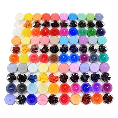 Image of Stronrive 34 Color Candle Wax Dye, Dye Flakes for Paraffin/Soy Wax, Making Chips Supplies Kit Soy