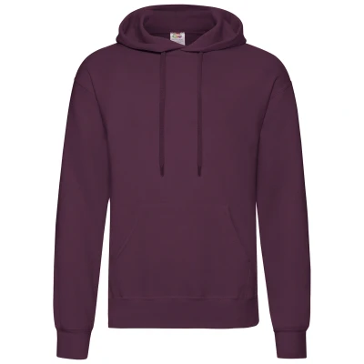 Image of Fruit of the Loom Unisex Adults Classic Hooded Sweatshirt (Burgundy) Size 3XL