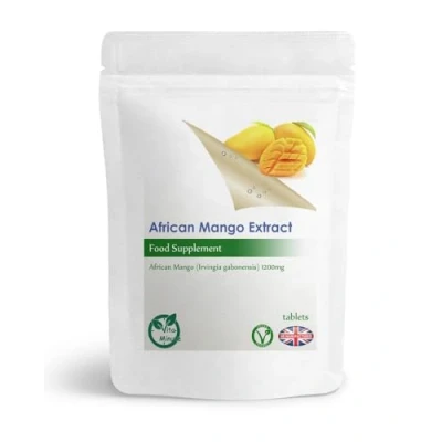 Image of African Mango 1200mg Tablets (Vegan) Weight Loss, Burn Fat, Diet Suport, Slimming Aid (Pack of 120)