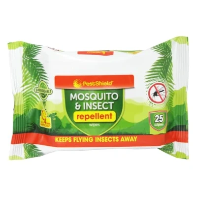 Image of Pestshield Mosquito and Insect Repellent Wipes Pack of 25