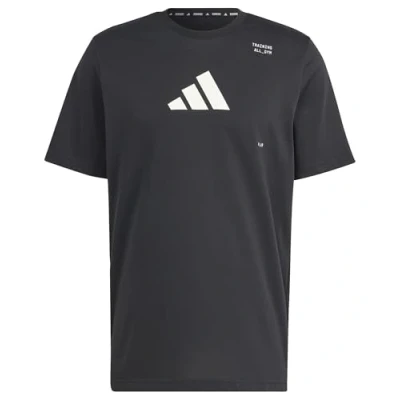 Image of adidas Performance ALL GYM Category Graphic Print Tshirt, Men&#039;s, Size: Medium, Black
