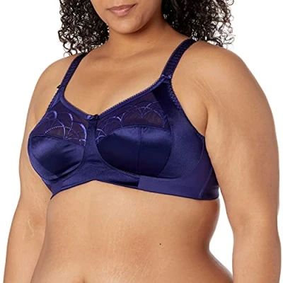 Image of Elomi Women&#039;s Cate Soft Cup Wireless Bra Full Coverage, Ink, 40DD
