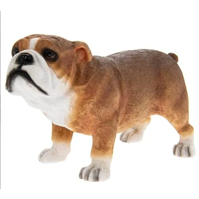 Image of Dog Ornaments Figure Gifts Statues (Bulldog Statue)