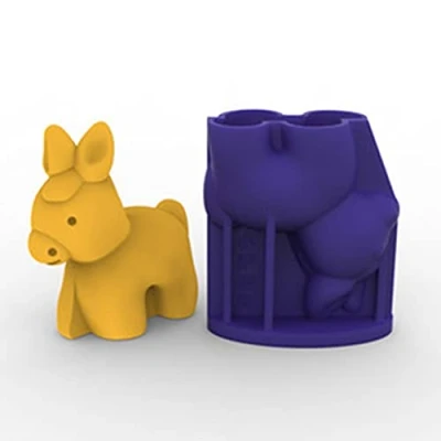 Image of GHBOTTOM Little Donkey Epoxy Resin Mould Home Decoration Ornaments Silicone DIY Crafts Plaster Candle Making Tools