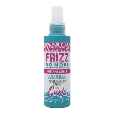 Image of Creightons Frizz No More Instant Curls Revitalising Spray 150ml Defines Curls, Reduces &amp; Adds Glossy Shine with Coconut Camellia Oil Colour Kind, All Hair Types