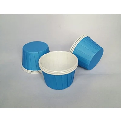 Image of Cups &amp; Cases 48 Pack Purple Pleated Baking Standard Size Cupcake