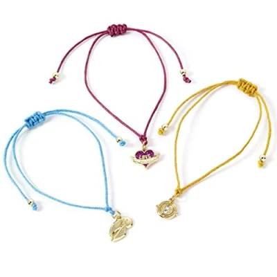 Image of Harry Potter Official Golden Snitch,Love Potion &amp; Time Turner Friendship Bracelet set