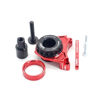 Image of windmeile Lekkie BB86/92 Adapter Kit, Red, for Bafang BBS01 BBS02 BBSHD, V3.1 cranks, E Bike, Pedelec