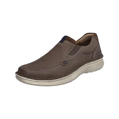 Image of Josef Seibel Men Slippers Alan 01, Men&#039;s Loafers,Width K (Extra Wide),Removable Insole,Leisure Shoes,Open wrap up,Brown (Vulcano Kombi),41 EU / 7 UK