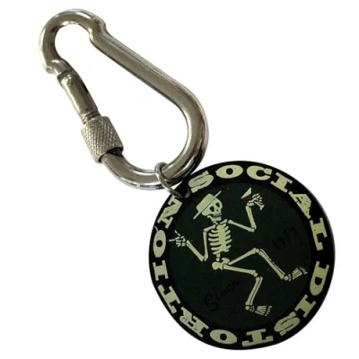 Image of Rock Off officially licensed products Social Distortion Classic Band Logo Keychain One Size