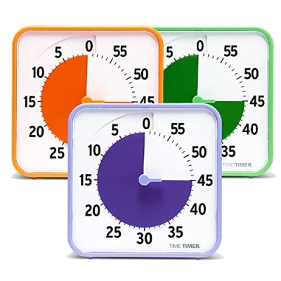 Image of TIME TIMER Timer, Magnet, Purple, Orange and Green, 19x19x3cm