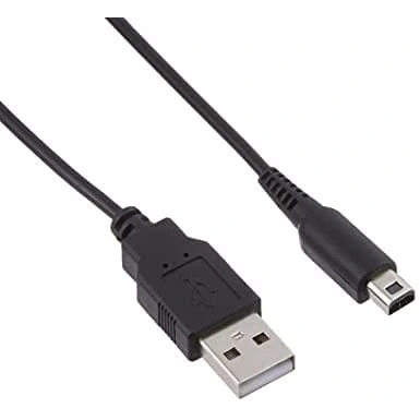 Image of Generic USB Power Charger Cord/Charging Cable for Nintendo DSi/DSi XL / 3DS Black