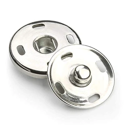 Image of 30 Sets Snap Fasteners Metal Press Studs Sew on Button for Clothes Sewing Craft DIY Projects (21MM)