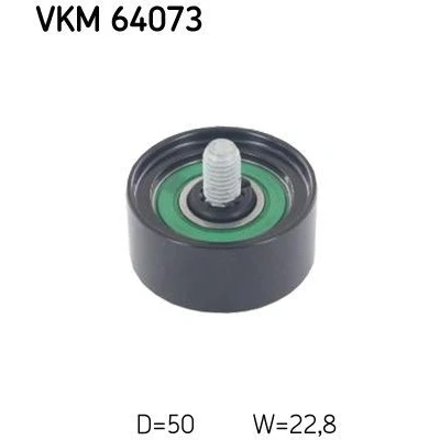 Image of 2528604000 Idler Pulley SKF VKM 64073 HYUNDAI: i10 II Hatchback, I, KIA: Picanto