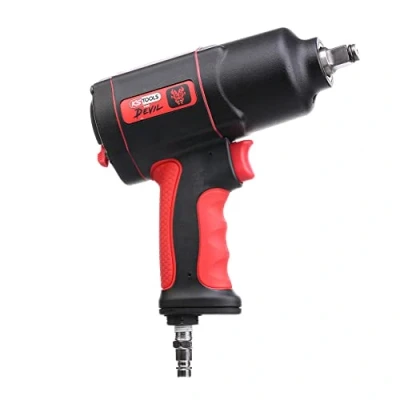 Image of KS Tools 515.1200 1/2&quot; Mini pneumatic impact wrench 407 Nm, incl. exhaust hose assembly