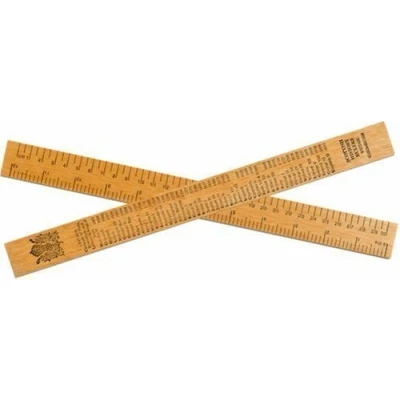 Image of Scottish Timeline History Ruler Wood Double Sided Childrens School Kings Queens