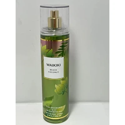 Image of Bath &amp; Body Works WAIKIKI BEACH COCONUT Fine Fragrance Mist 8 oz / 236 mL