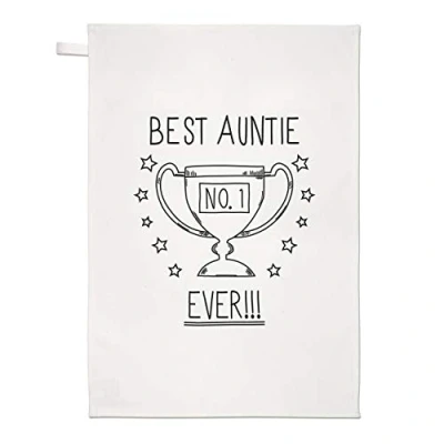Image of Best Auntie Ever No.1 Trophy Tea Towel Dish Cloth