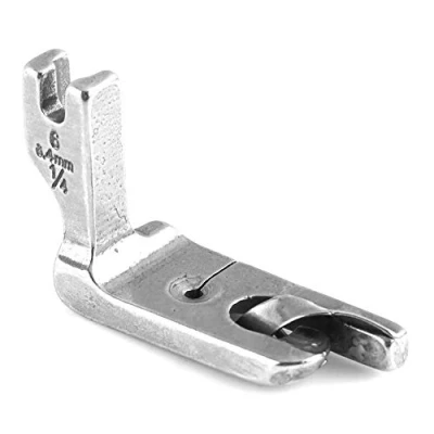Image of High Shank Rolled Hem Foot, Presser Akozon Universal Industrial Single needle Fat Bed Sewing Machine Foot (6.4MM)