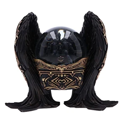 Image of Nemesis Now Baphomet Antiquity Snow Globe 22.5cm, Resin &amp; Glass, Globe, Glass Cast in the Finest Resin, Expertly Hand Painted, Black