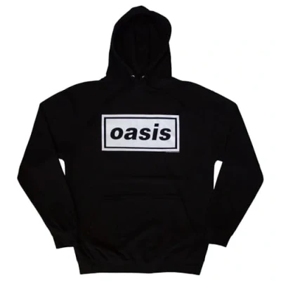 Image of Rock Off officially licensed products Oasis Decca Band Logo Pullover Hoodie M Black
