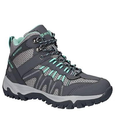 Image of Hi Tec Jaguar MID WP Womens Hiking Boot, Charcoal/Graphite/Cool Grey/Lichen, 7 UK