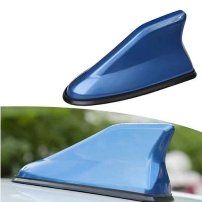 Image of Car Shark Fin Antenna, for Mini Clubman R55 F54 2007 2012 2013 2014 2019 2020 2021 2022 2023 Roof Antenna Radio FM Signal Small Accessories,Blue
