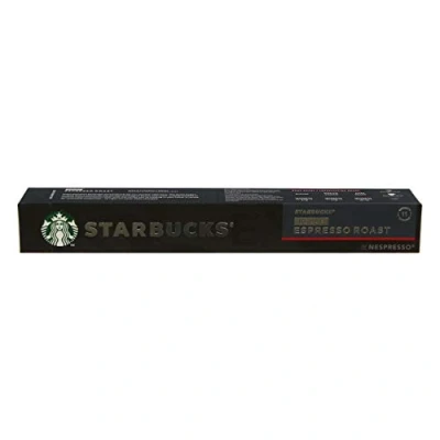Image of Starbucks Decaf Espresso Roast Coffee Dark Nespresso Compatible Decaffeinated Capsules 10