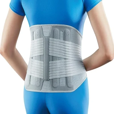 Image of OPPO Elite Ergonomic Lumbar Support Brace for Instability, Lower Back Pain, Weakness, Ligament Injury, Slipped Disc, Lightweight, Breathable Daily Protection or Post Injury Recovery (X Large)