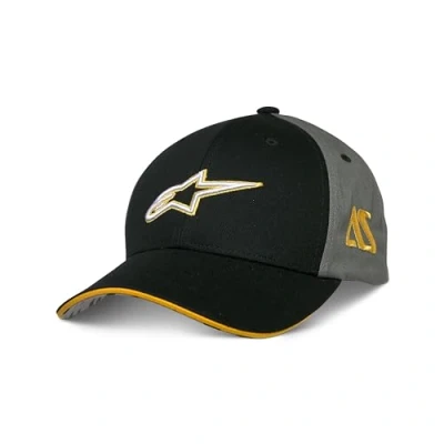 Image of Alpinestars Men&#039;s Multicomp Hat Baseball Cap, Black/Light Grey, One Size
