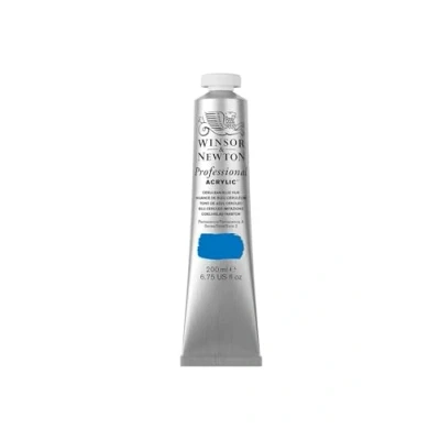 Image of Winsor &amp; Newton 200ml Professional Acrylic Colour Tube Cerulean Blue Hue