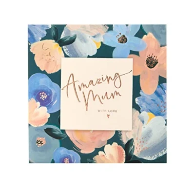 Image of UK Greetings Mother&#039;s Day Card With Envelope Floral Design, 186x186mm