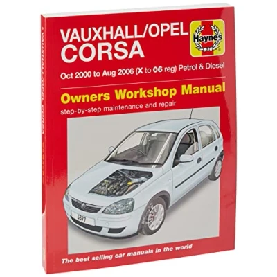 Image of Vauxhall/Opel Corsa Petrol/Diesel (Oct 00 Aug 06) Haynes Manual (Paperback)