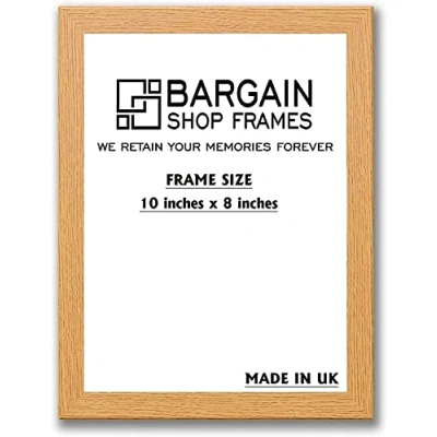 Image of Bargain Shop Az OAK WOODEN EFFECT PICTURE PHOTO POSTER FRAMES (10&quot; x 8&quot; (254mm 203.2mm))