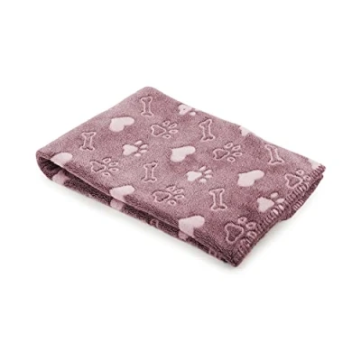 Image of Ancol Sleepy Paws Dog and Cat Comfort Blanket, Pink