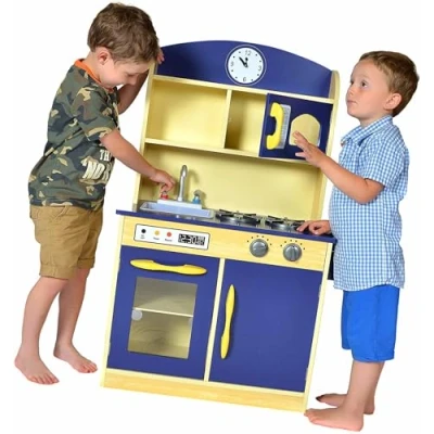 Image of Teamson Kids Navy Deluxe Kitchen TD 11412B