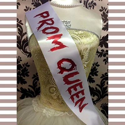Image of All Tied Up UK Ltd PROM Queen SASH Pageant Beauty Halloween Fancy Dress Outfit Cheap Costume