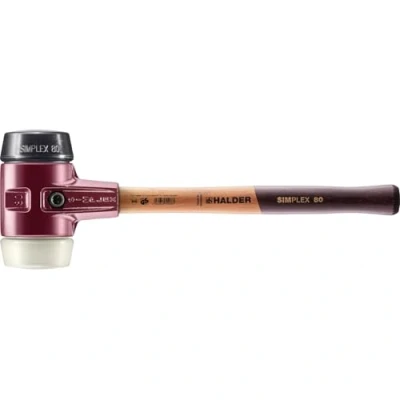 Image of Halder 3028.080 80 mm EH Rubber/Nylon 3028 &quot;Simlpex&quot; Soft Face Mallet Multi Colour