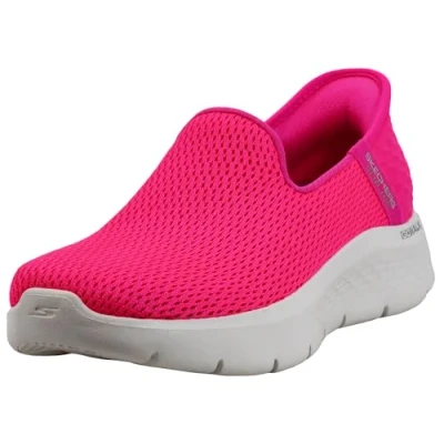 Image of Skechers Women&#039;s Go Walk Flex Slip ins Relish Sneaker, Hot Pink, 11