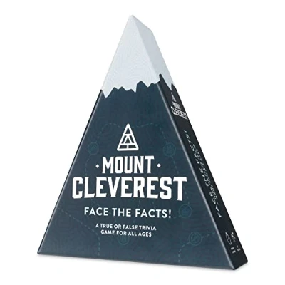 Image of 100 PICS MOUNT CLEVEREST Original Edition, Stocking Filler &amp; Birthday Gift, True or False Trivia Game for Adults Kids, Fun Family Travel
