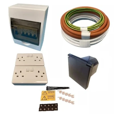 Image of TEW 240V Double Pole Mains Electric Hook Up Installation Kit Campervan Motorhome Conversion 83