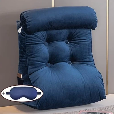 Image of XIBANY Bed Rest Reading Pillow Back Support,Comfortable Detachable Support Pillow,Lumbar Cushion,for Relaxing Watching TV Games