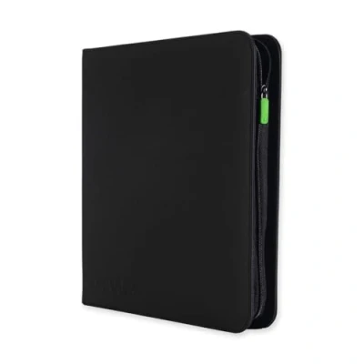 Image of Vault X Premium Exo Tec XL Zip Binder 12 Pocket Trading Card Album Folder 624 Side Loading for TCG (Black)