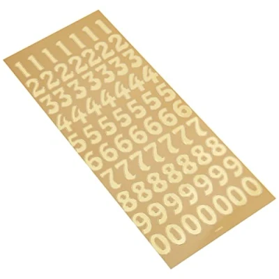 Image of Anitas Outline Stickers, Large Numbers, Gold, For Scrapbooking, Card Making, Kids Play, Homework, Art, Craft, Embelish, Decorative, Paper, Card, Glass, Metal, Plastic, Foam
