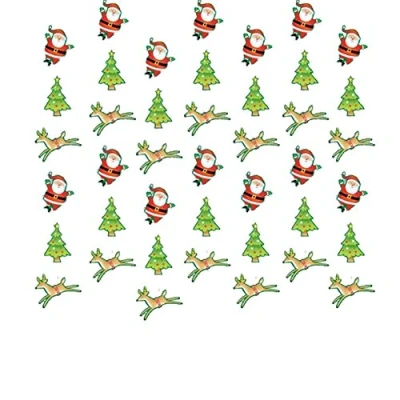 Image of Amscan 679572 Christmas Snowman and Santa Hanging String Decorations 2.1m