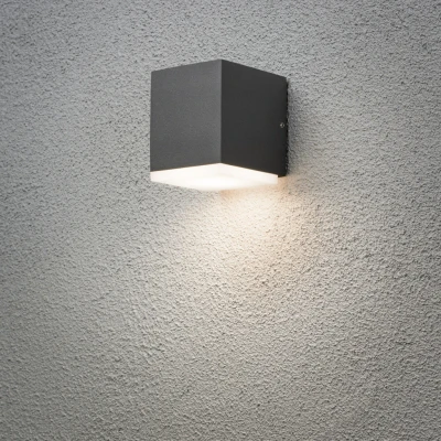 Image of Monza Outdoor Modern Wall Light LED Dark Grey, IP54