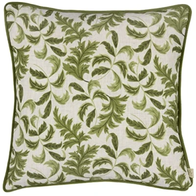 Image of Evans Lichfield Chatsworth Topiary Polyester Filled Cushion, Petrol, 43 x 43cm