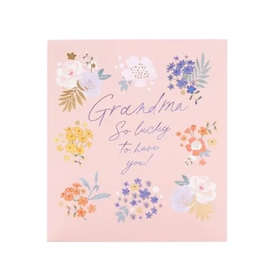 Image of UK Greetings Mother&#039;s Day Card for Grandma Lovely Floral Design